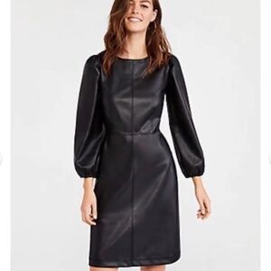Ann Taylor Black Midi Dress